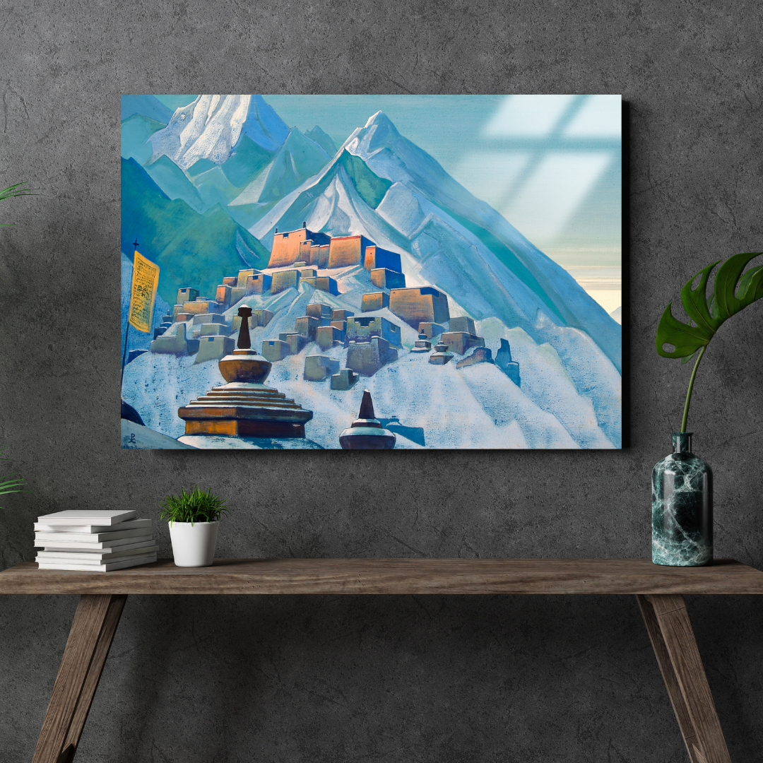 Tibet Himalayalar (Tibet Himalayas) - Nicholas Roerich - Metal Poster & Tablo