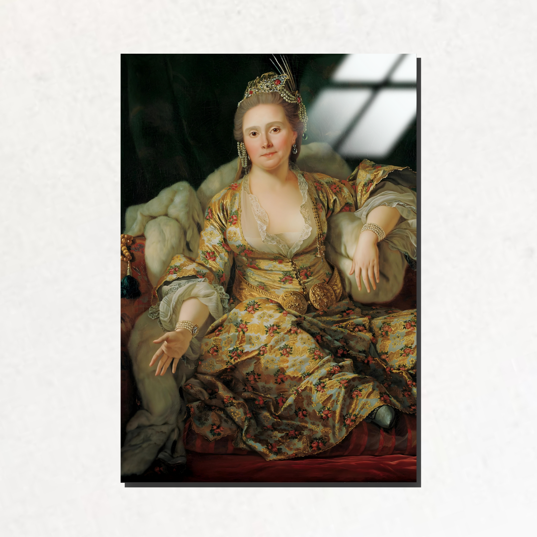 Vergennes Kontesi'nin Türk Giysileri İçinde Portresi (Portrait of the Countess of Vergennes in Turkish Attire) - Antoine de Favray - Cavron art