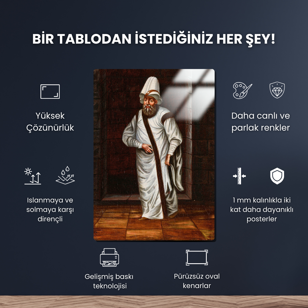 Veziriazam (Grand Vizier) - Jean-Baptiste Vanmour - Metal Poster & Tablo