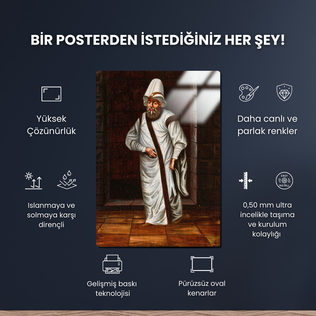 Veziriazam (Grand Vizier) - Jean-Baptiste Vanmour - Metal Poster & Tablo