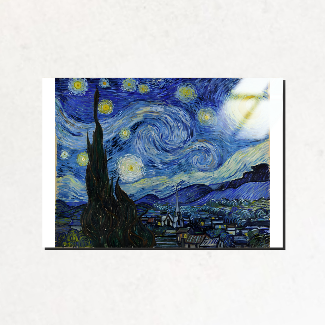 Yıldızlı Gece (The Starry Night) - Vincent van Gogh - Metal Poster & Tablo
