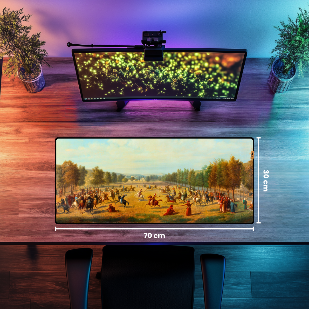 Kağıthane’de Cirit Oyunu (A Jereed Game in Kağıthane) - Luigi Acquarone - Mouse Pad & Masa Matı