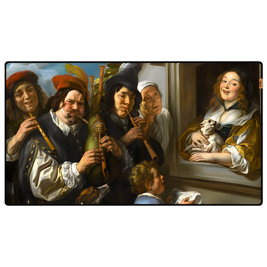 Ambulant Müzisyenleri ya da Serenat (Ambulant Musicians or the Serenade) - Jacob Jordaens - Mouse Pad & Masa Matı