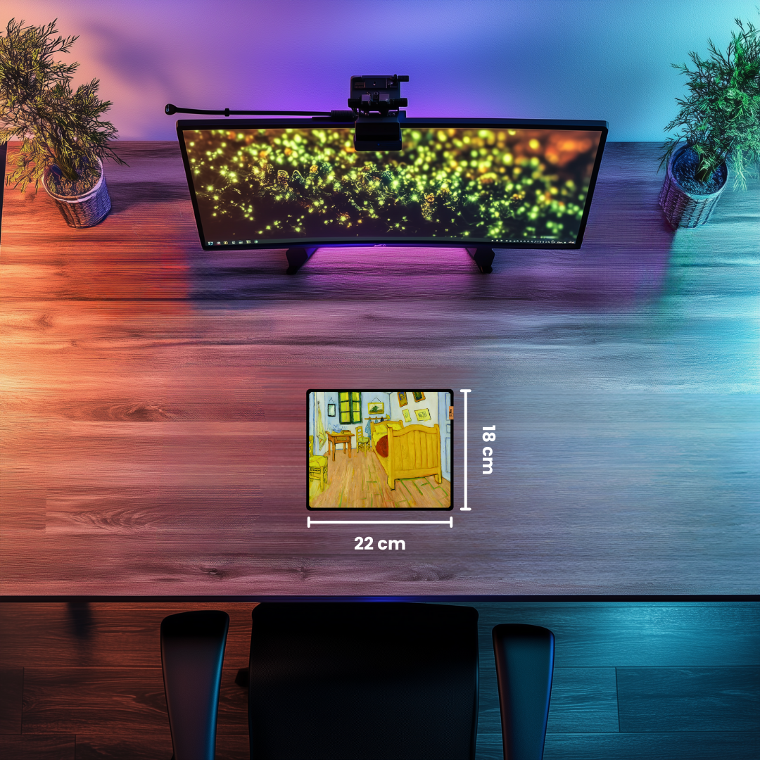 Arles'teki Yatak Odası (Bedroom in Arles) - Vincent van Gogh - Mouse Pad & Masa Matı