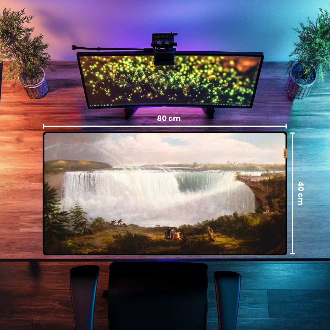 Büyük At Nalı Şelalesi, Niagara (The Great Horseshoe Fall Niagara) - Alvan Fischer - Mouse Pad & Masa Matı