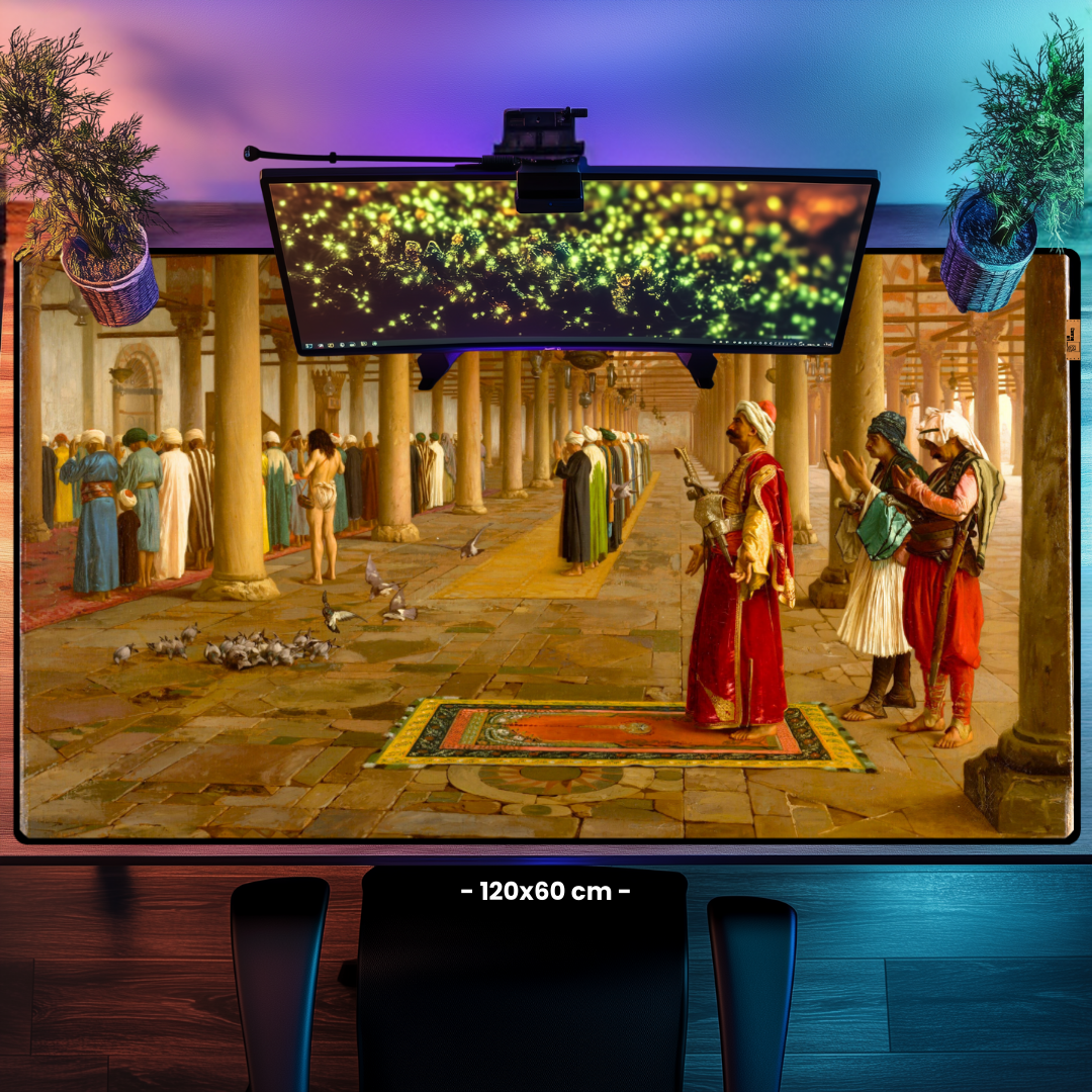 Camiide Namaz (Prayer In The Mosque) - Jean-Léon Gérôme - Mouse Pad & Masa Matı