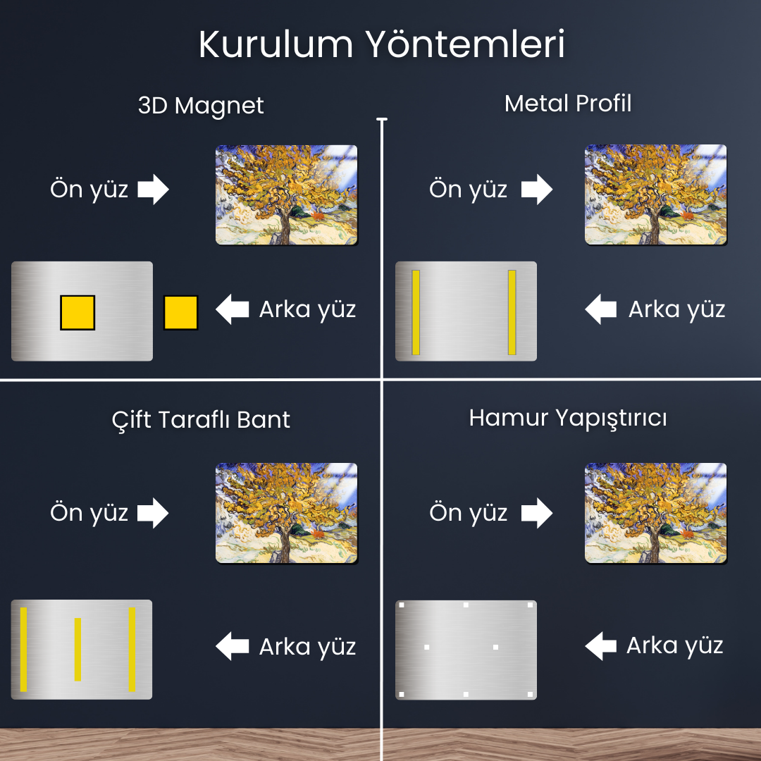 Dut Ağacı (The Mulberry Tree) - Vincent van Gogh - Metal Poster & Tablo