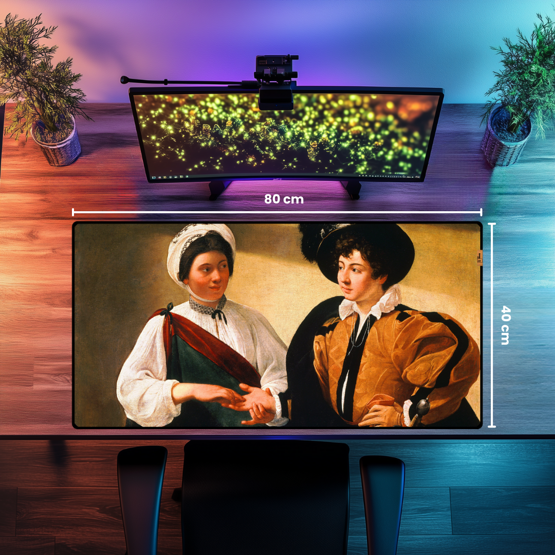 Falcı ( Fortune Teller) - Michelangelo Caravaggio - Mouse Pad & Masa Matı