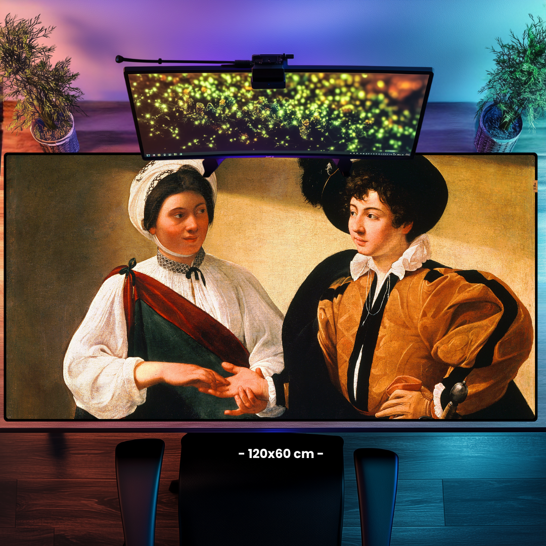 Falcı ( Fortune Teller) - Michelangelo Caravaggio - Mouse Pad & Masa Matı