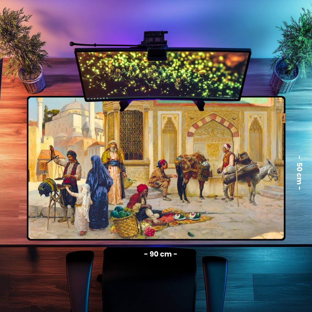 Üçüncü Ahmed Çeşmesi İstanbul (The Fountain Of Ahmed III Istanbul) - Rudolph Ernst - Mouse Pad & Masa Matı