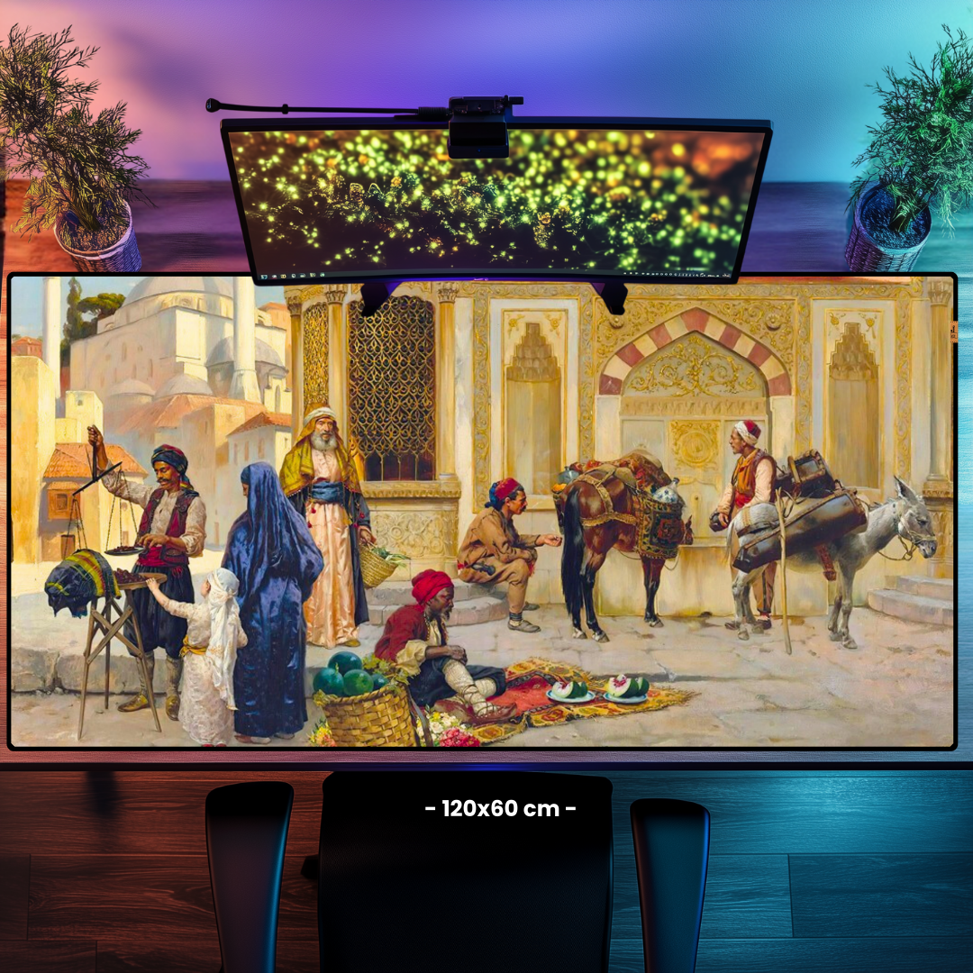 Üçüncü Ahmed Çeşmesi İstanbul (The Fountain Of Ahmed III Istanbul) - Rudolph Ernst - Mouse Pad & Masa Matı