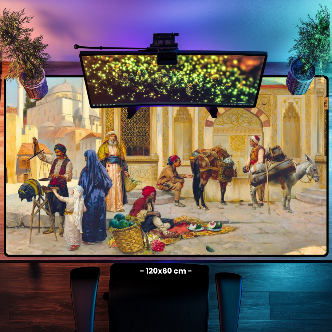 Üçüncü Ahmed Çeşmesi İstanbul (The Fountain Of Ahmed III Istanbul) - Rudolph Ernst - Mouse Pad & Masa Matı