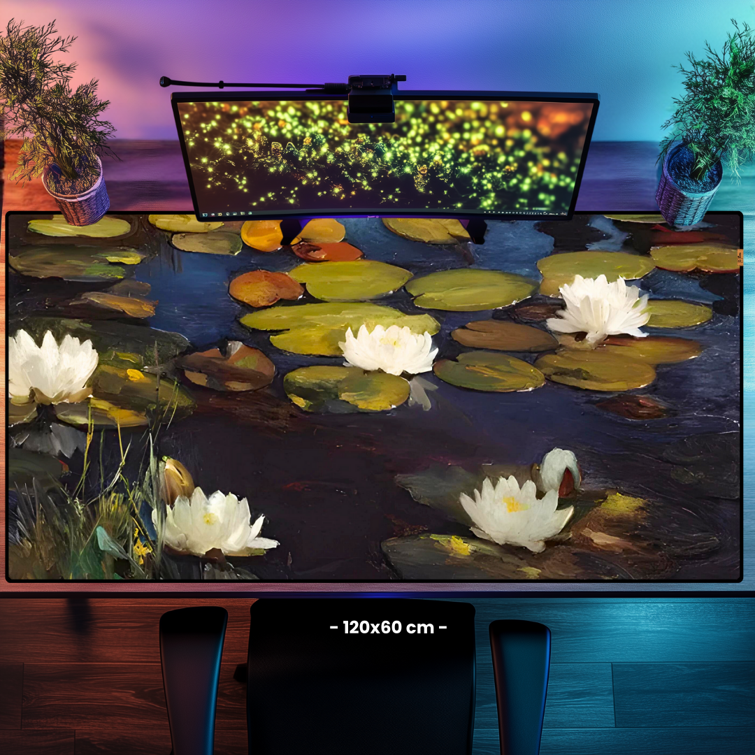 Nilüferler (Water Lilies) - Albert Edelfelt - Mouse Pad & Masa Matı