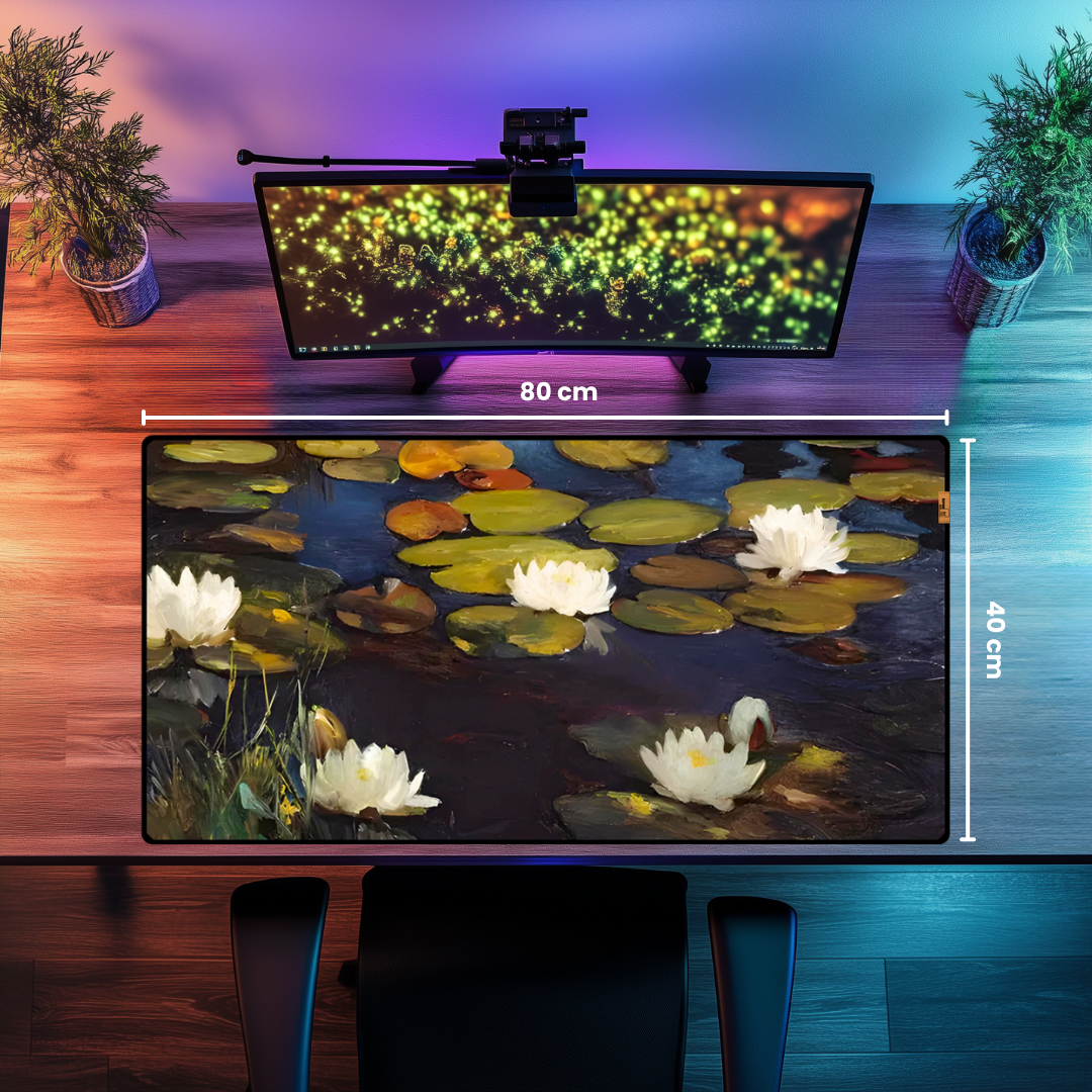 Nilüferler (Water Lilies) - Albert Edelfelt - Mouse Pad & Masa Matı