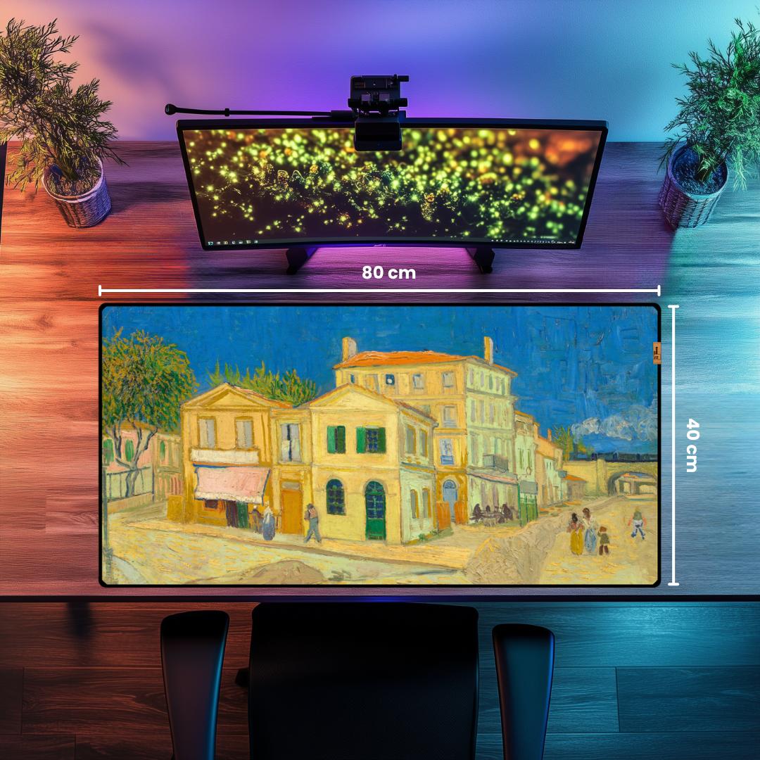 Sarı Ev (The Yellow House) - Vincent Van Gogh - Mouse Pad & Masa Matı