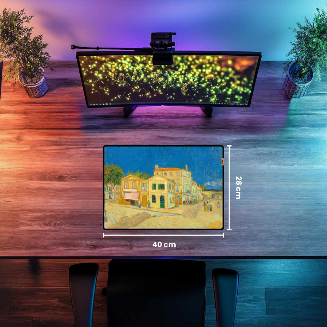 Sarı Ev (The Yellow House) - Vincent Van Gogh - Mouse Pad & Masa Matı