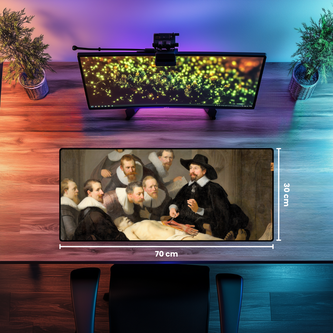 Dr. Nicolaes Tulp'un Anatomi Dersi (The Anatomy Lesson of Dr. Nicolaes Tulp) - Rembrandt - Mouse Pad & Masa Matı