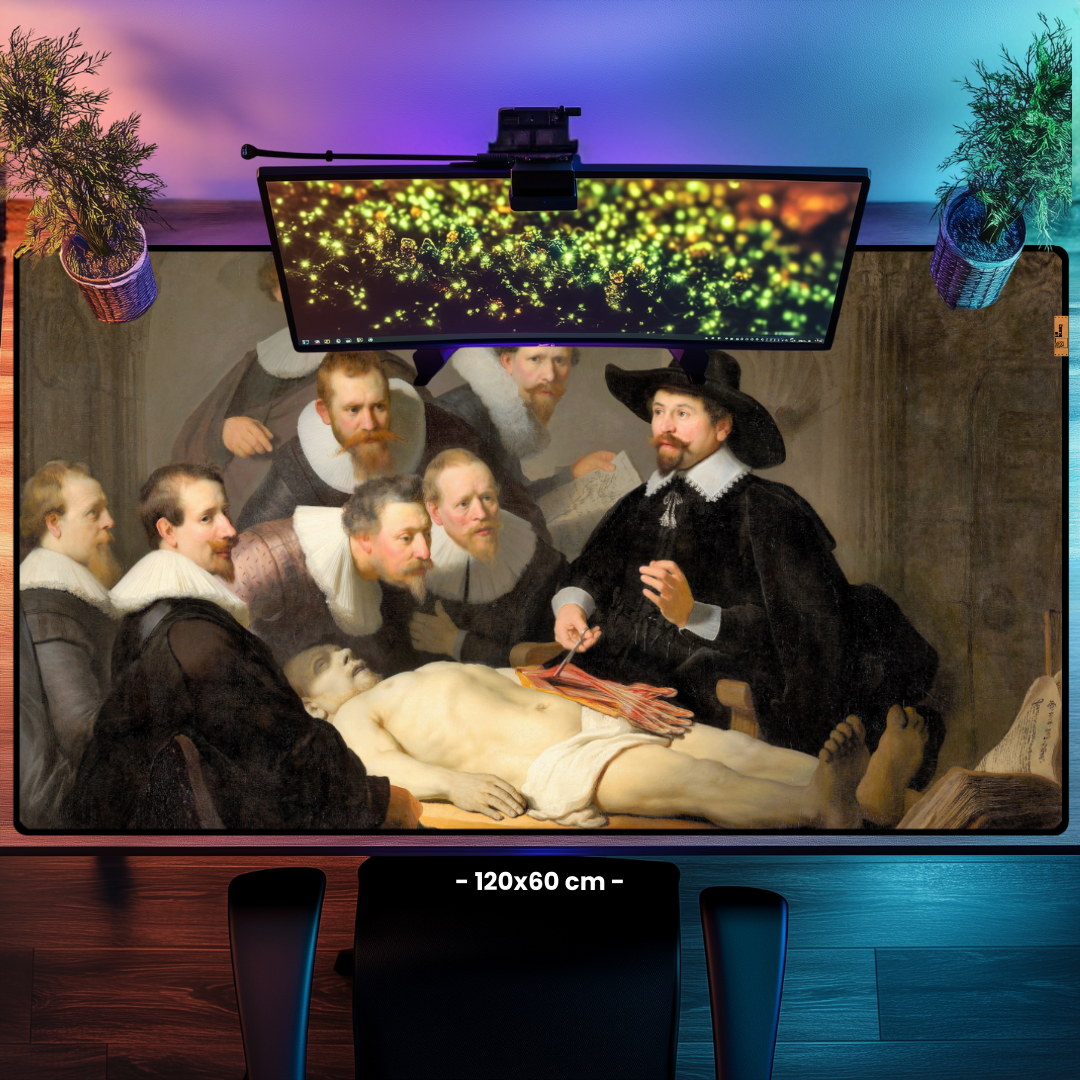 Dr. Nicolaes Tulp'un Anatomi Dersi (The Anatomy Lesson of Dr. Nicolaes Tulp) - Rembrandt - Mouse Pad & Masa Matı