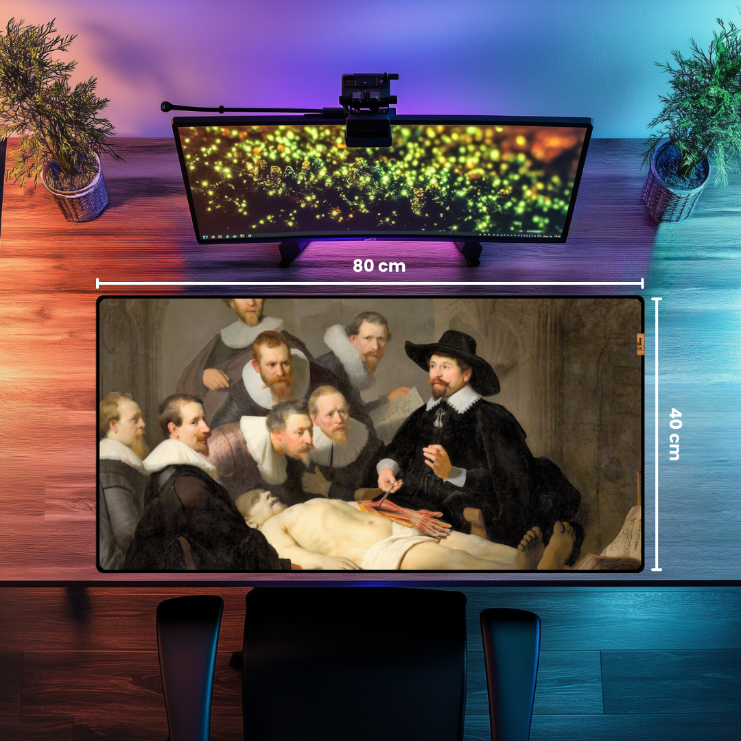 Dr. Nicolaes Tulp'un Anatomi Dersi (The Anatomy Lesson of Dr. Nicolaes Tulp) - Rembrandt - Mouse Pad & Masa Matı