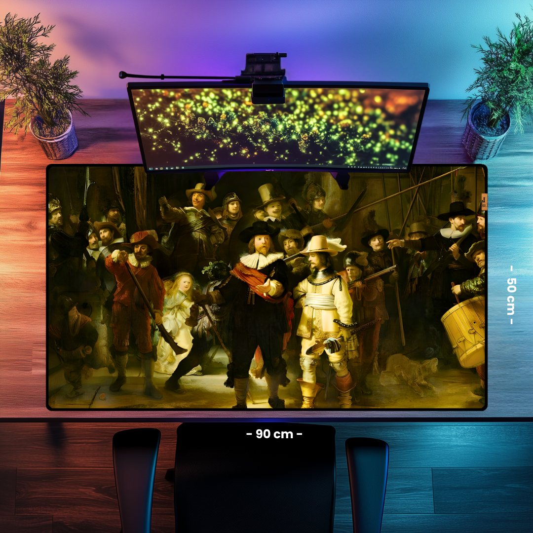 Gece Devriyesi (The Night Watch) - Rembrandt - Gece Devriyesi - Mouse Pad & Masa Matı