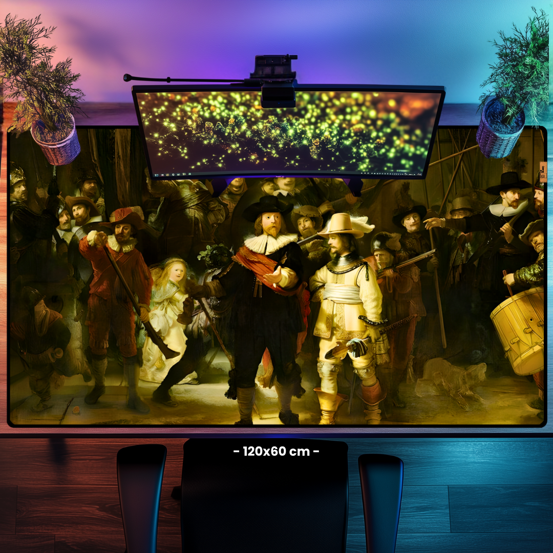 Gece Devriyesi (The Night Watch) - Rembrandt - Gece Devriyesi - Mouse Pad & Masa Matı