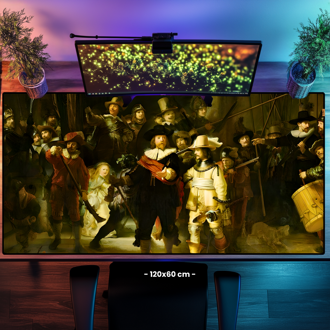 Gece Devriyesi (The Night Watch) - Rembrandt - Gece Devriyesi - Mouse Pad & Masa Matı