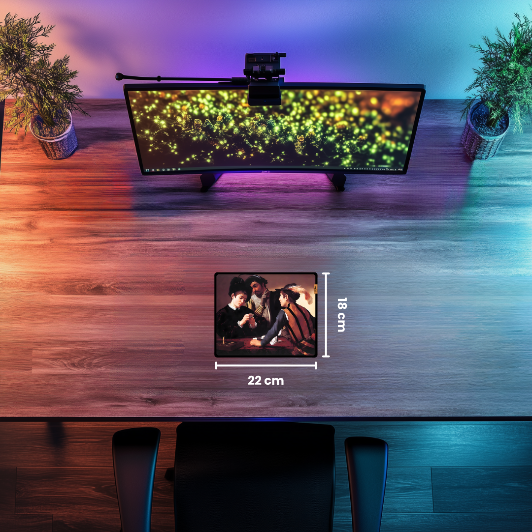 Hilekarlar (The Cardsharps) - Caravaggio - Mouse Pad & Masa Matı