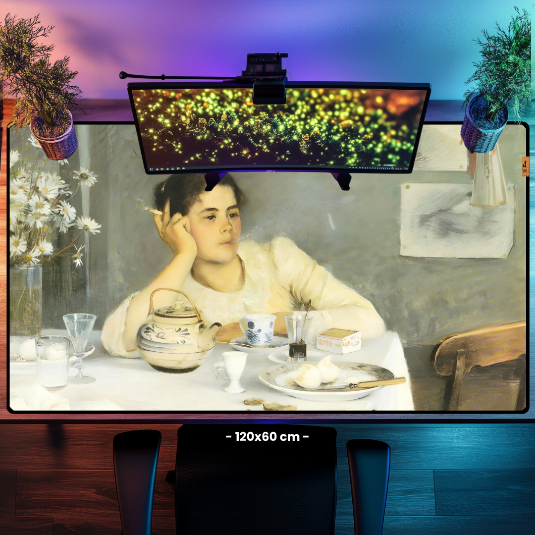 Kahvaltıdan Sonra (After Breakfast) - Elin Danielson-Gambogi - Mouse Pad & Masa Matı