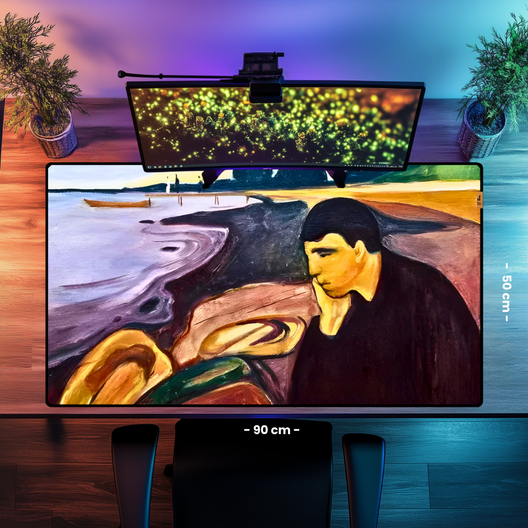 Melankoli (Melancholy) - Edvard Munch - Mouse Pad & Masa Matı