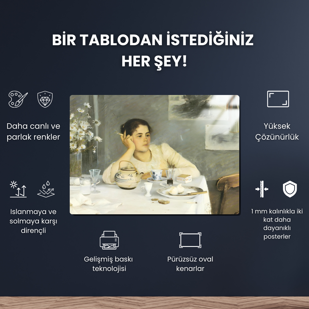 Kahvaltıdan Sonra (After Breakfast) - Elin Danielson-Gambogi - Metal Poster & Tablo