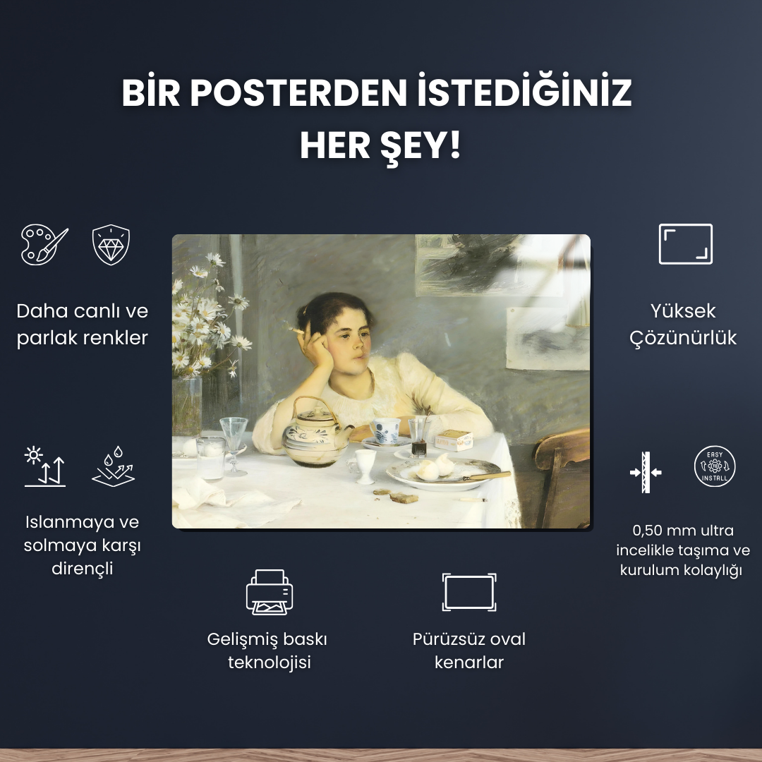Kahvaltıdan Sonra (After Breakfast) - Elin Danielson-Gambogi - Metal Poster & Tablo
