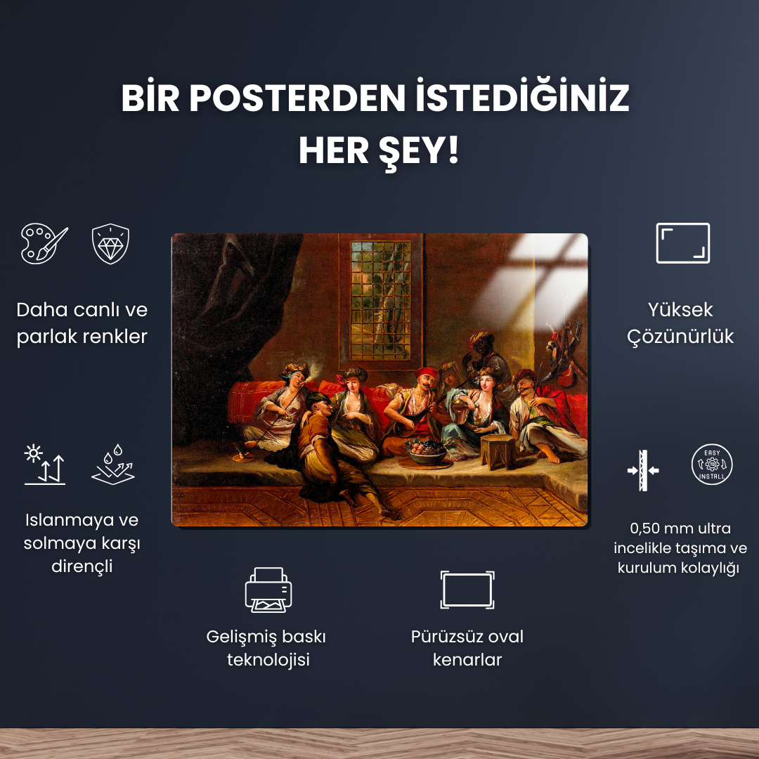 Osmanlı Donanması Deniz Piyadeleri (Marines of the Ottoman Navy) - The Vanmour School - Metal Poster & Tablo
