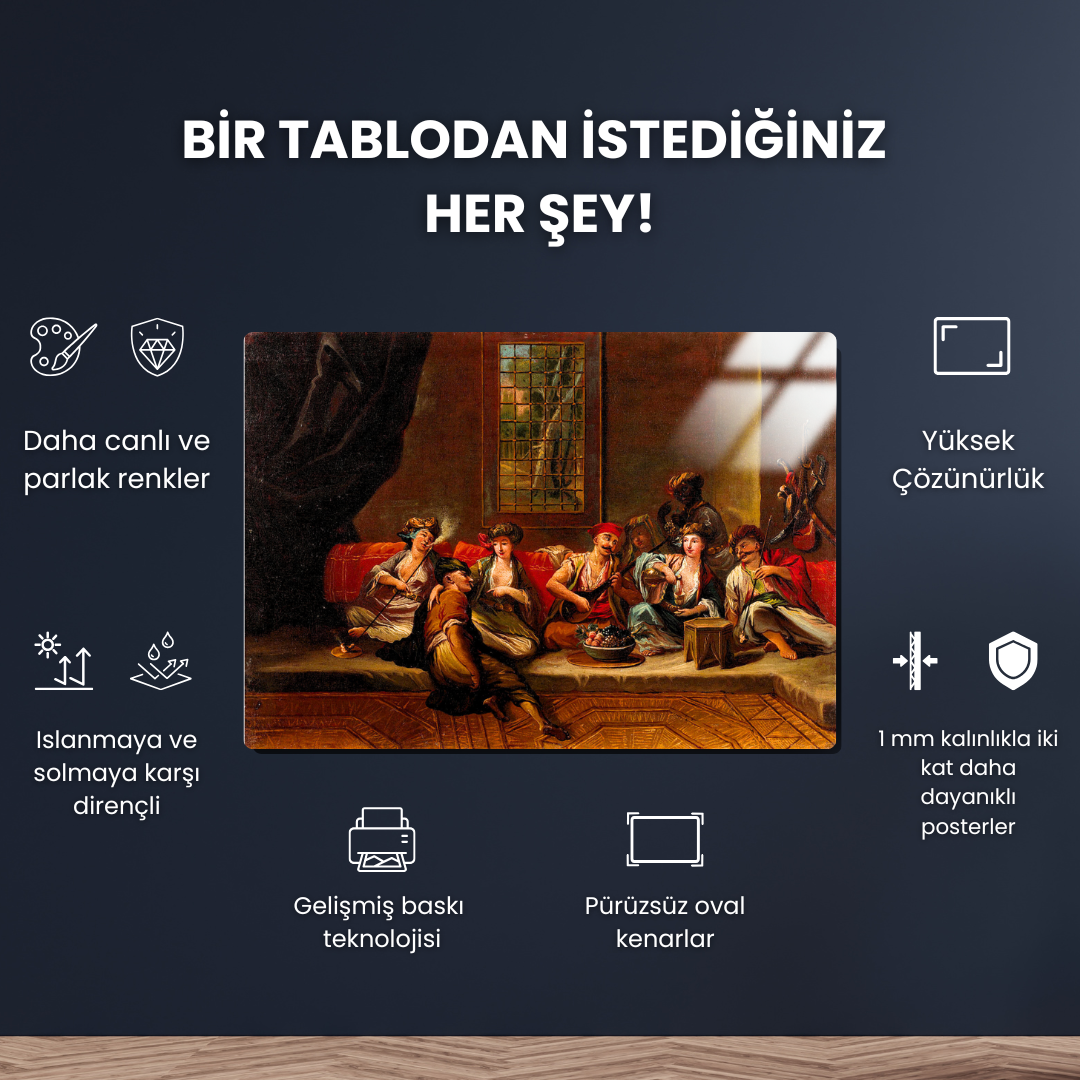 Osmanlı Donanması Deniz Piyadeleri (Marines of the Ottoman Navy) - The Vanmour School - Metal Poster & Tablo