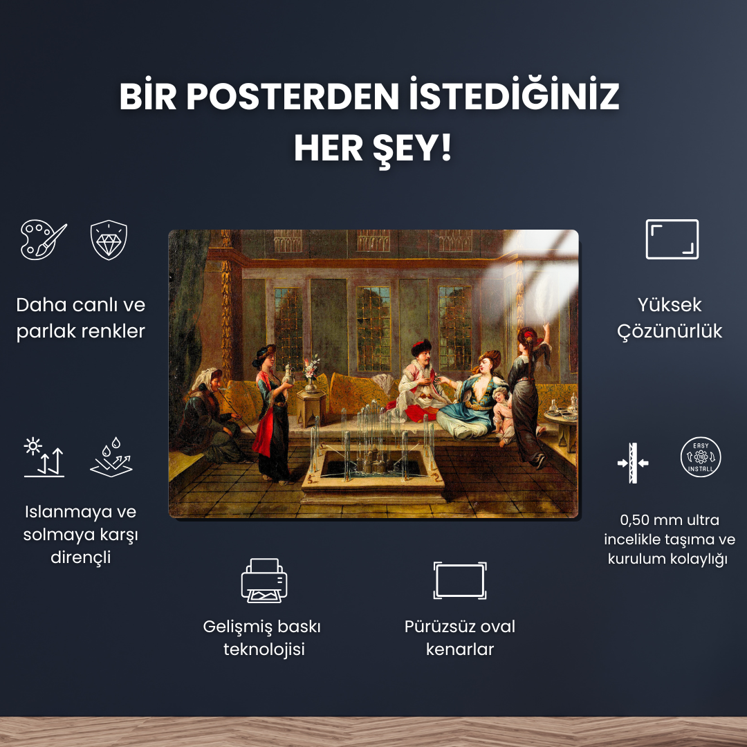 Sohbet (The Conversation) - The Vanmour School - Metal Poster & Tablo