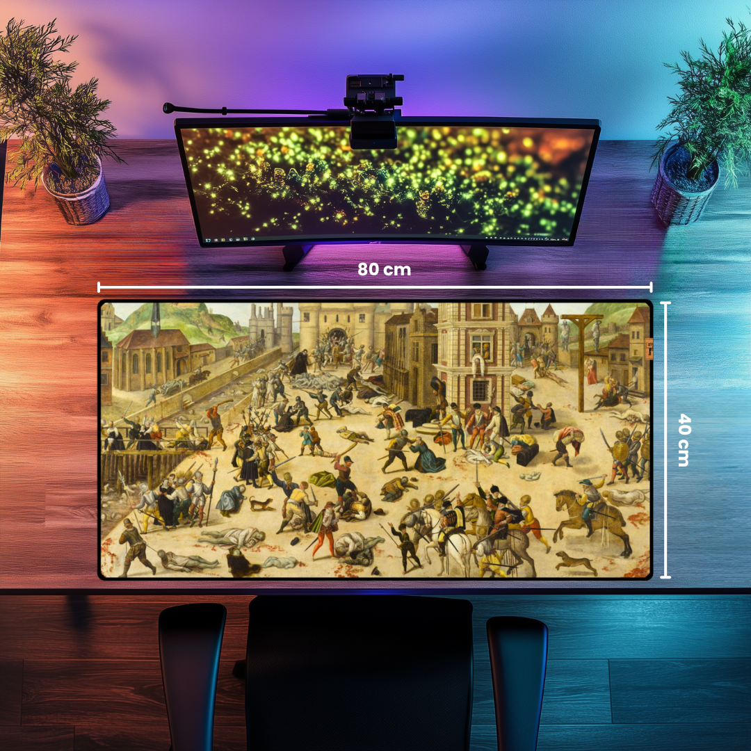 Aziz Bartalmay Yortusu Kıyımı (St. Bartholomew's Day massacre) - François Dubois - Mouse Pad & Masa Matı