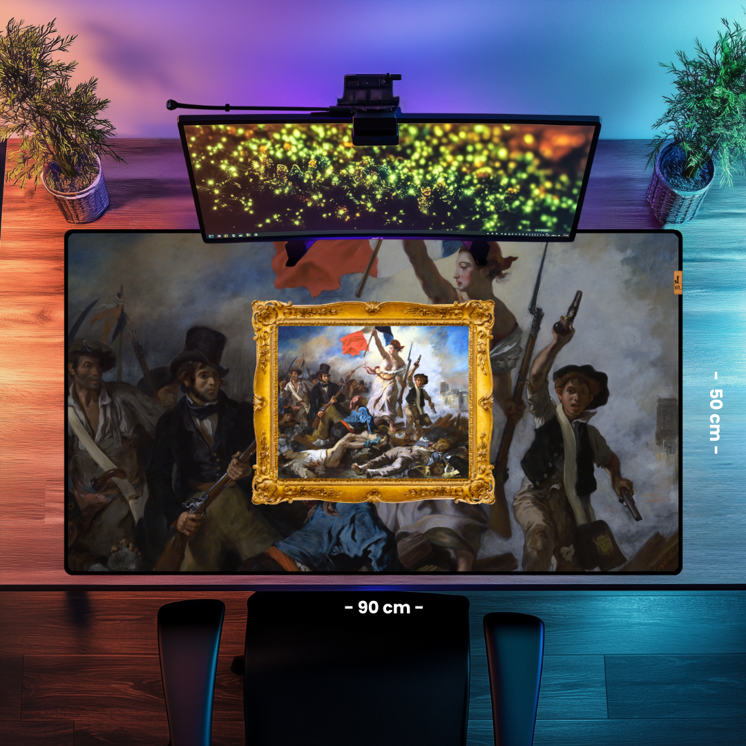 Halka Yol Gösteren Özgürlük (Liberty Leading the People) - Eugène Delacroix - Mouse Pad & Masa Matı