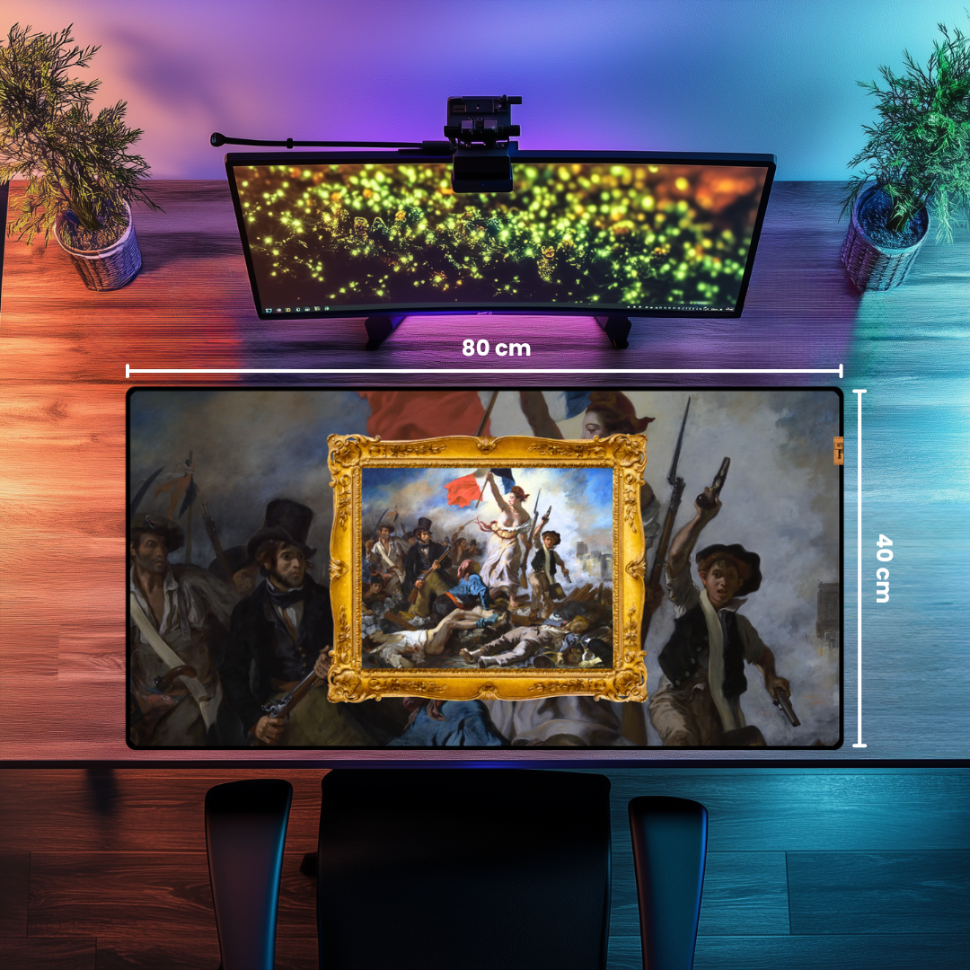 Halka Yol Gösteren Özgürlük (Liberty Leading the People) - Eugène Delacroix - Mouse Pad & Masa Matı