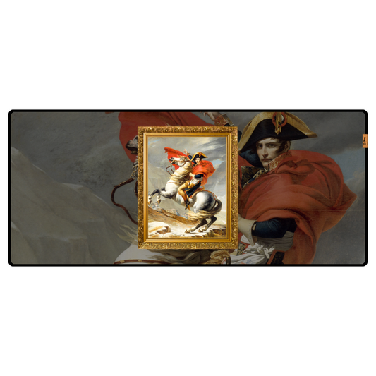 Napolyon Alpleri Geçerken (Napoleon Crossing the Alps) – Jacques-Louis David - Mouse Pad & Masa Matı