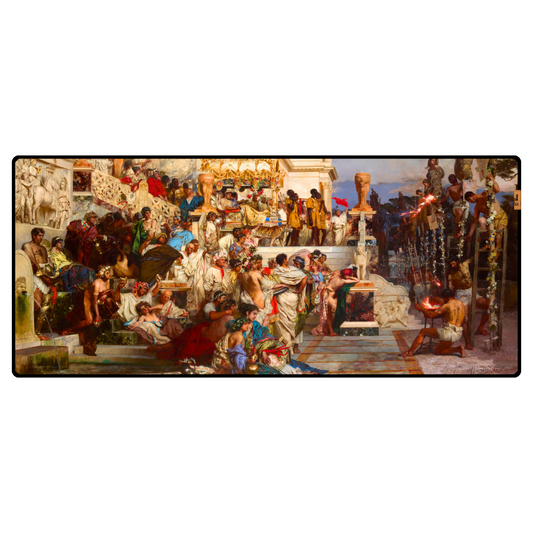 Nero'nun Meşaleleri  (Nero's Torches) - Henryk Siemiradzki - Mouse Pad & Masa Matı