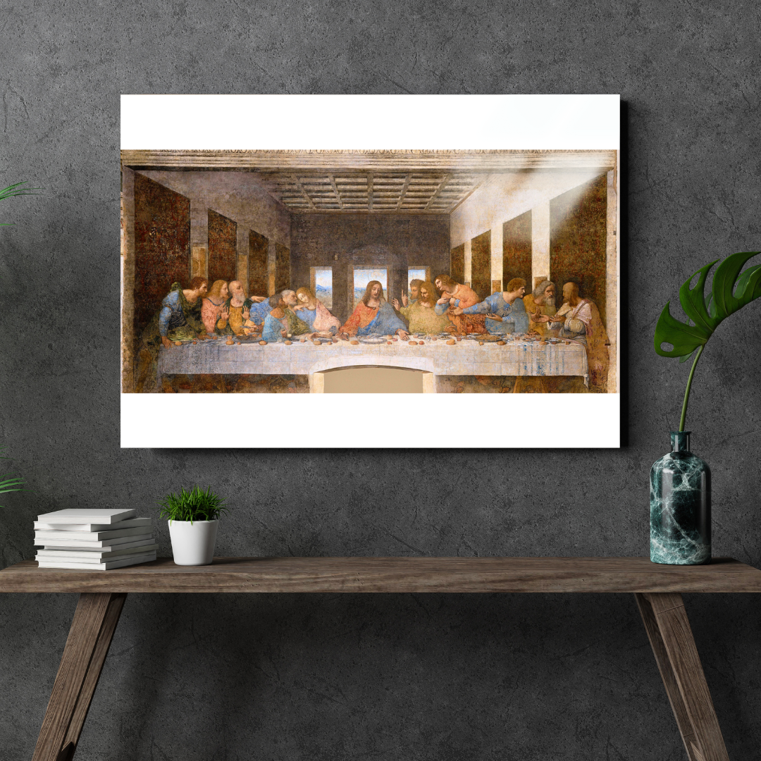 Son Akşam Yemeği (The Last Supper) - Leonardo da Vinci - Metal Poster & Tablo