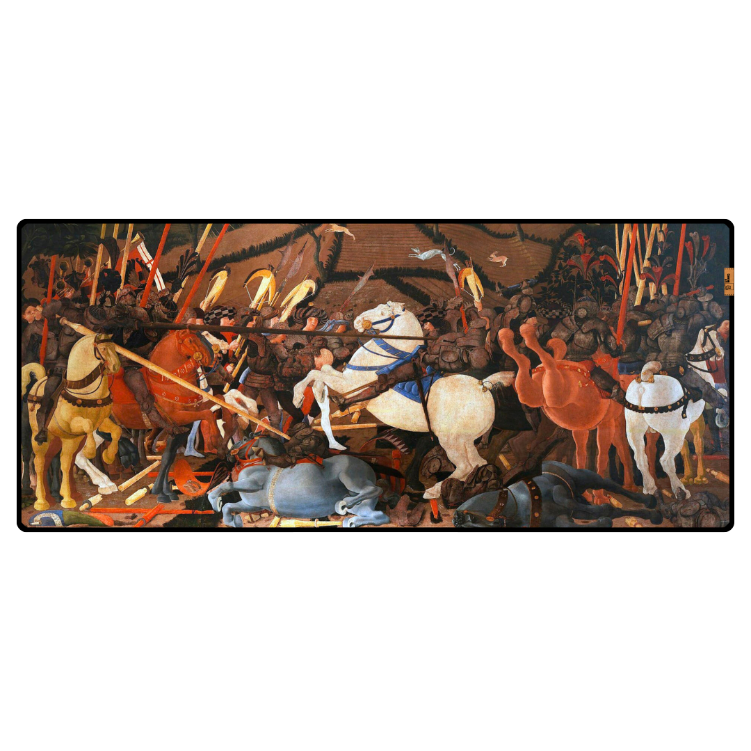 San Romano Savaşı (The Battle of San Romano) - Paolo Uccello - Mouse Pad & Masa Matı