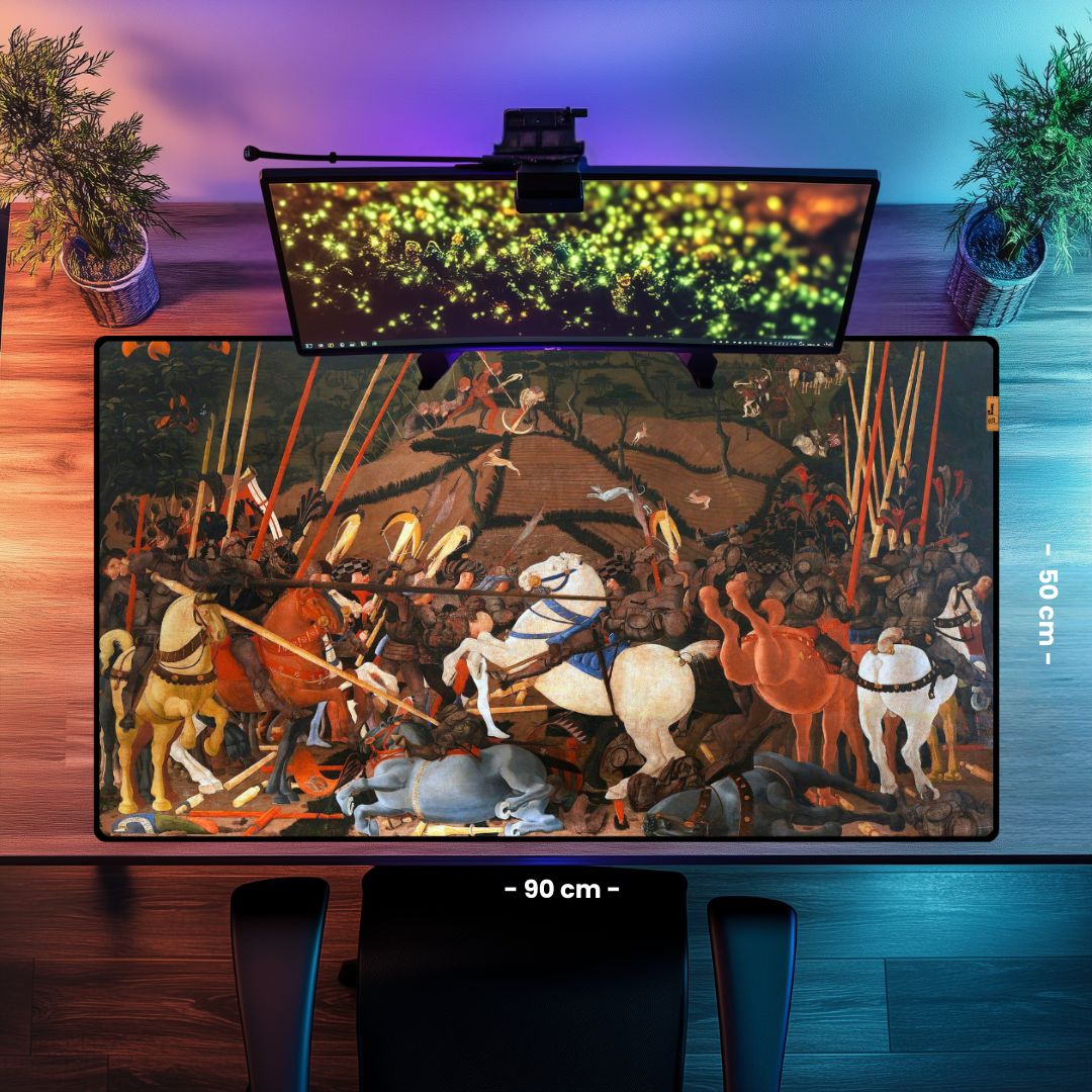 San Romano Savaşı (The Battle of San Romano) - Paolo Uccello - Mouse Pad & Masa Matı