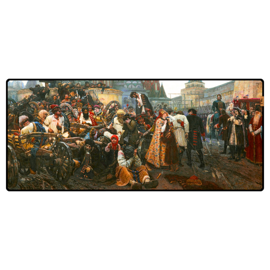 Vasily Surikov Streltsy'nin İnfazının Sabahı (Morning of the Streltsy Execution) - Vasily Surikov - Mouse Pad & Masa Matı