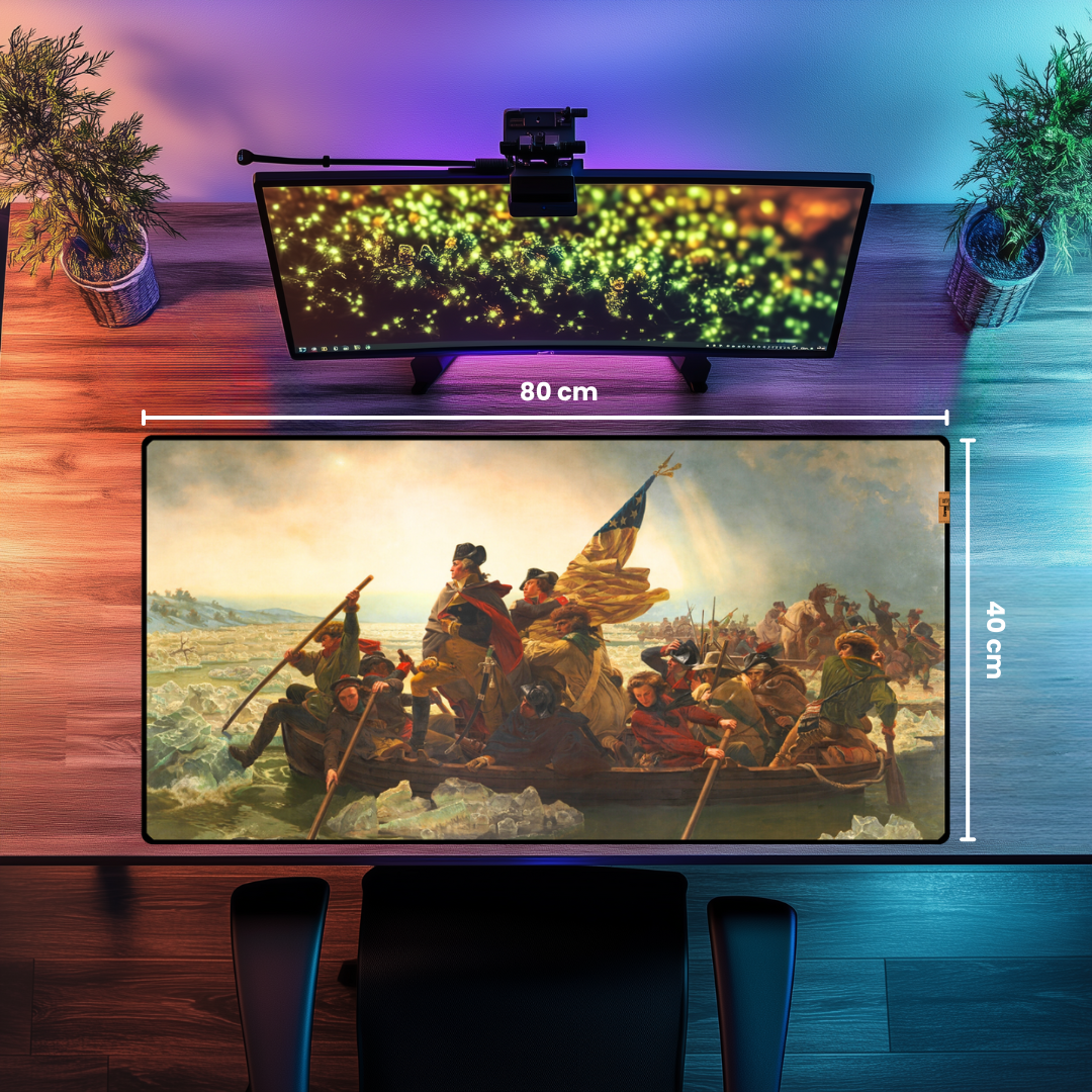 Washington'un Delaware Nehri'ni geçişi (Washington Crossing the Delaware) - Emanuel Leutze - Mouse Pad & Masa Matı
