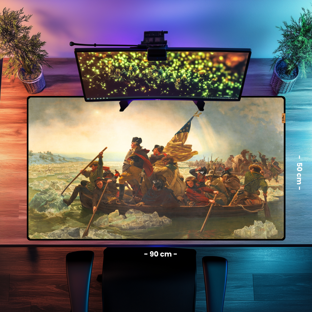 Washington'un Delaware Nehri'ni geçişi (Washington Crossing the Delaware) - Emanuel Leutze - Mouse Pad & Masa Matı